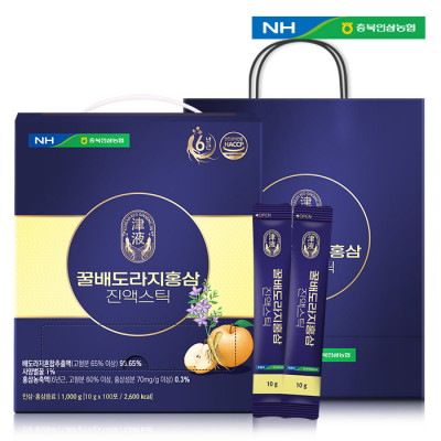 충북인삼농협 꿀배도라지홍삼 진액스틱 10g x 100포